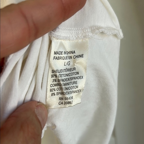 Theory Women's White Tuxedo Bib Button-Up Shirt | Large - Picture 4 of 5